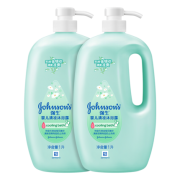 强生   Johnson 婴儿清凉沐浴露 1L*2瓶  赠润肤露100ml