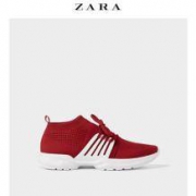 直降两百：ZARA 男士一体织袜套式跑鞋