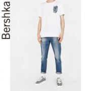 Bershka 巴适卡 05353503427 男士基础款直筒宽松牛仔裤