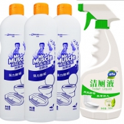 威猛先生（Mr Muscle）    清香型洁厕液 500g*4瓶