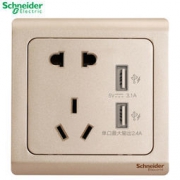 Schneider 施耐德 开关插座 轻逸金系列*3件