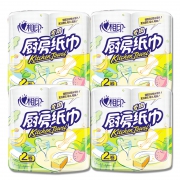 心相印 厨房用纸 吸水吸油纸巾 4提8卷