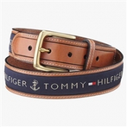 再来一款腰带！TOMMY HILFIGER 汤米·希尔费格 男士镶嵌皮带 两色