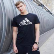 adidas阿迪达斯 男装运动短袖T恤