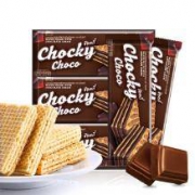 泰国进口 CHOCKY 比斯奇果屋巧客 巧克力味夹心威化饼干（32g*13袋）/盒416g