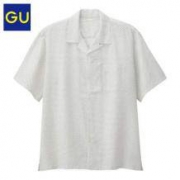 29日0点：GU 男式麻棉衬衫  310968