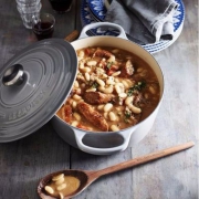 Prime会员专享镇店之宝，Le Creuset 酷彩 珐琅铸铁类 圆形法式烧锅 午夜灰 20cm prime会员免费直邮