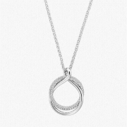 SWAROVSKI 施华洛世奇 Exact 5194452 银色双环形吊坠项链
