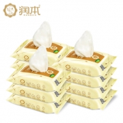 润本 婴儿 手口湿巾 25抽*10包