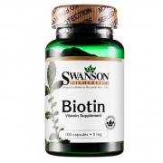 Swanson 斯旺森 生物素 100粒 黑发防脱 坚固指甲 美国进口