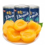来自黄桃之乡！渝兰园 砀山黄桃罐头 425g*4瓶