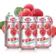 宏宝莱 荔枝味汽水 330ml*12罐