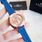 COACH 蔻驰 Boyfriend系列 14502094/95 镀金表壳时尚果冻胶带女表 两色 $75