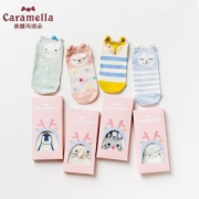 CARAMELLA 夏季女短袜 可爱袜子 5双