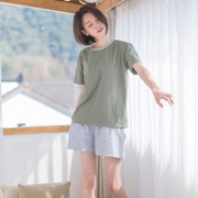 序牧 女士 夏季薄款 纯棉家居服 2件套