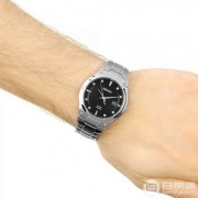 Seiko 精工 Diamond系列 SNE429 男士镶钻太阳能石英表 新低$82