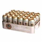 瓦伦丁（Eichbaum）   艾斯宝 小麦啤酒 500ml*24听 ，送四海蓝色冰点啤酒24罐