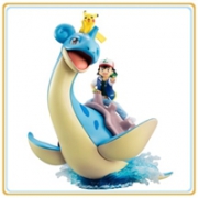 MegaHouse Pokemon精灵宝可梦 小智&皮卡丘&乘龙 涂装完成版手办