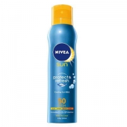 NIVEA 妮维雅 冰爽透明防晒喷雾 200ml + 云柔盈泡洁面乳50ml*2