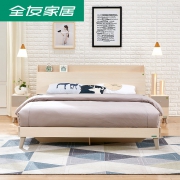 QuanU 全友 106306 简约现代板式床 1.8米