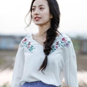 INMAN 茵曼 F1882VP013841 女士绣花衬衫 *2件