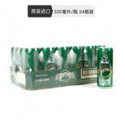 Perrier 巴黎水 含气天然矿泉水 330毫升 24罐 *3件