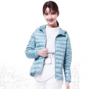 反季特卖：雅鹿 女士连帽修身短款轻薄羽绒服