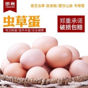 朗宸 新鲜农家散养虫草蛋30枚