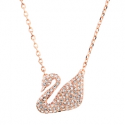 七夕提前购！SWAROVSKI 施华洛世奇 SWAN 镀玫瑰金色天鹅项链 5121597