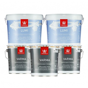 TIKKURILA 芬琳漆  北极雪超白内墙面漆9L*2+威玛底漆3L*3优惠套装