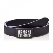 Armani Exchange  阿玛尼系列 951073 / 8p064  男士LOGO标志板扣皮带