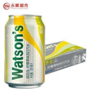 屈臣氏 柠檬草味 苏打汽水 330ml*24听 *3件