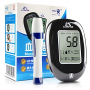 一安 JHBGM001A 全自动血糖测试仪 +试纸25片+25采血针+消毒棉片+止血棉签