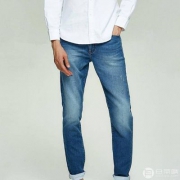网易严选 男式仿弹力针织修身牛仔裤 2色