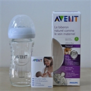 新安怡（AVENT）自然原生新生儿防胀气玻璃奶瓶 240ml*2件