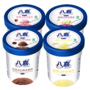 八喜 冰淇淋 四桶组合装 550g*4桶 香草 巧克力 草莓 朗姆