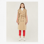 反季好价！Bershka 巴适卡  女士印字风衣