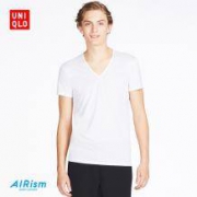 UNIQLO 优衣库 AIRism 182497 男士网眼V领T恤