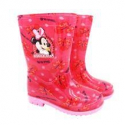 迪士尼 Disney 儿童雨鞋 学生卡通防滑雨鞋 粉红色33码 MB90001