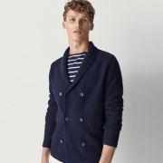 Massimo Dutti 男士双排扣开衫