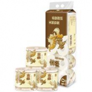 限PLUS会员：金鱼牌  卫生纸 本色竹浆卷纸4层160节*10卷