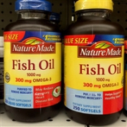 Nature Made Omega3深海鱼油软胶囊 250粒