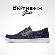 斯凯奇（Skechers）  ON-THE-GO GLIDE 男士镂空透气网眼帆船鞋