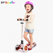 21st scooter 四轮闪光儿童滑板车