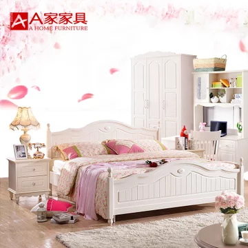 A家家具 韩式实木床 1.8米