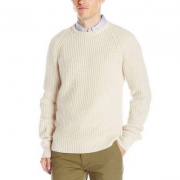 限L码，Jack Spade 杰克丝蓓 Shaker Stitch 含22%美利奴羊毛 男士圆领毛衣 Prime会员免费直邮含税