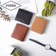 Fossil 化石 Emma系列 女短款迷你牛皮钱包SL7150 多色