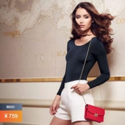 Furla 芙拉 Giulia 时尚女士小方包 Ruby Coloured