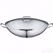 WMF 完美福 不锈钢中式炒锅36cm 含玻璃锅盖 PRIME会员直邮