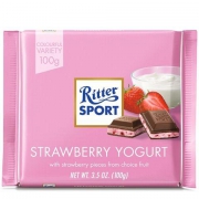 Ritter Sport 瑞特斯波德 草莓酸奶味 夹心牛奶巧克力 100g
